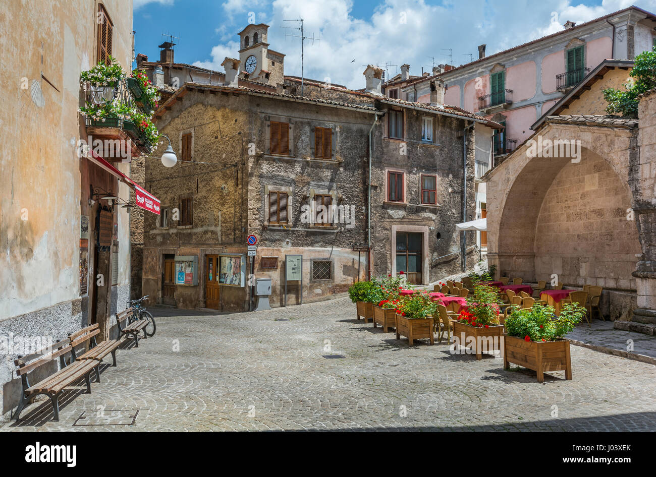Scanno, Province de L'Aquila, Abruzzes (Italie) Banque D'Images