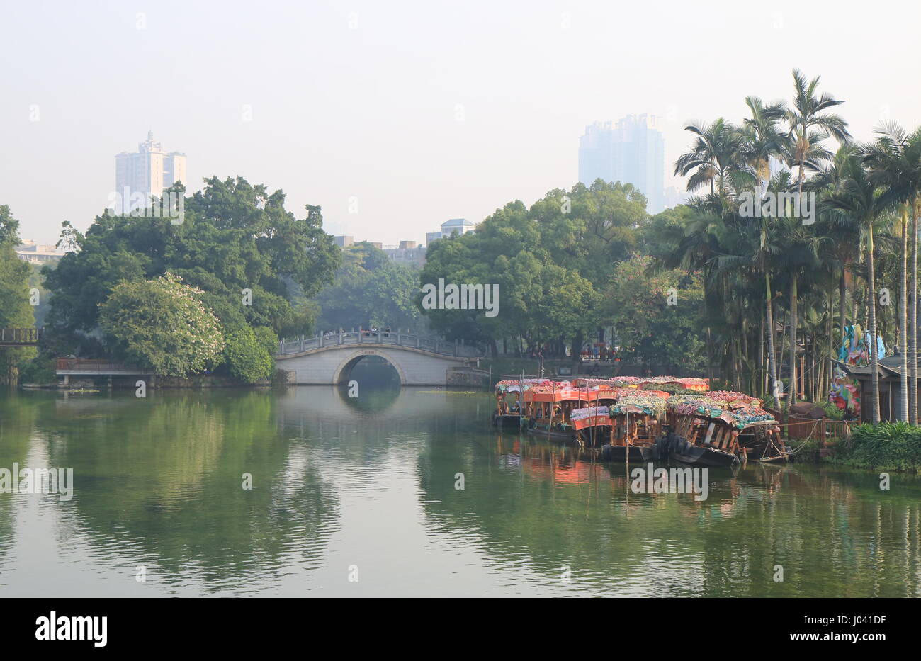 Liwan lake Park à Guangzhou Chine Banque D'Images