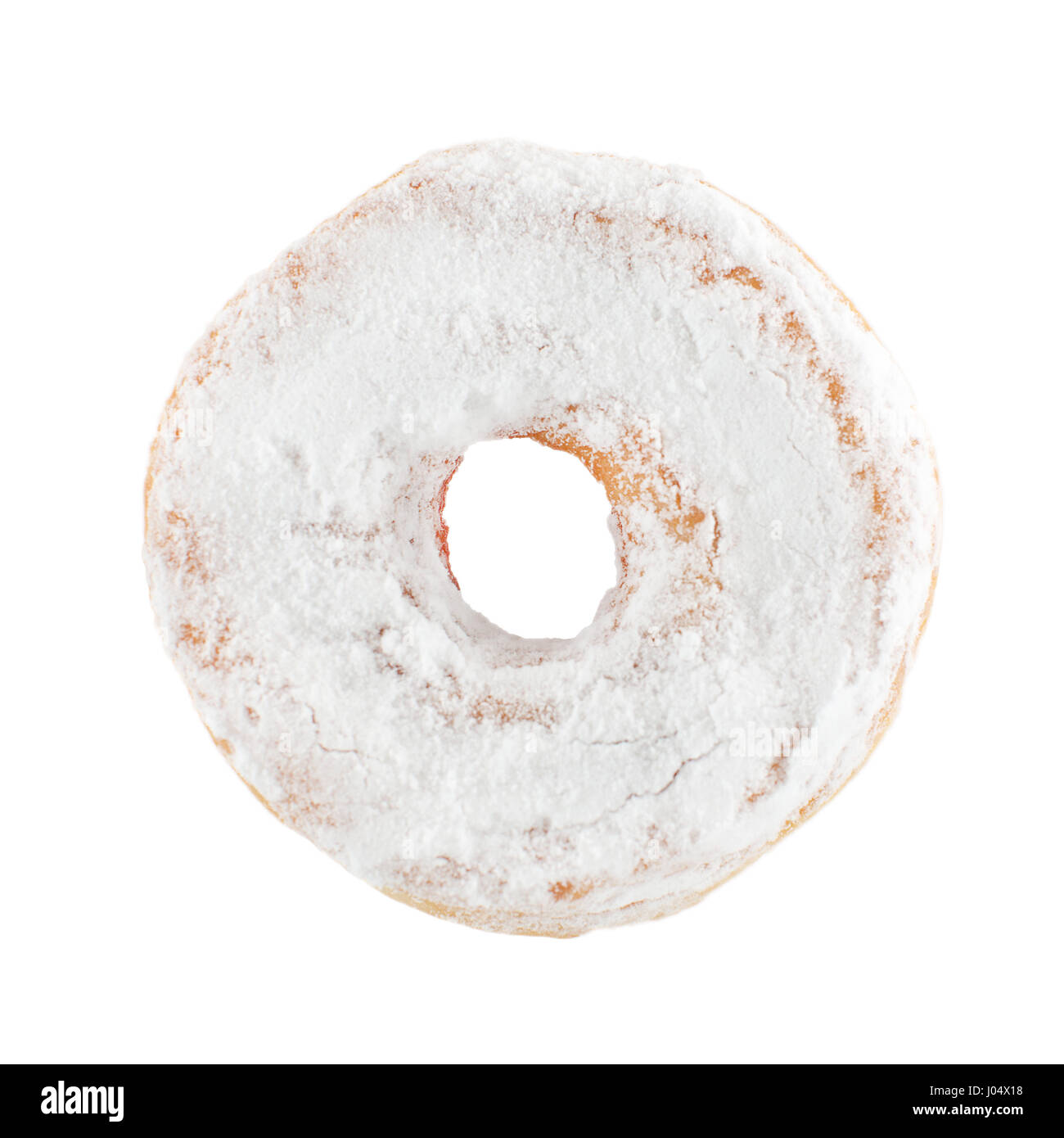 Close-up donut dans du sucre en poudre Banque D'Images