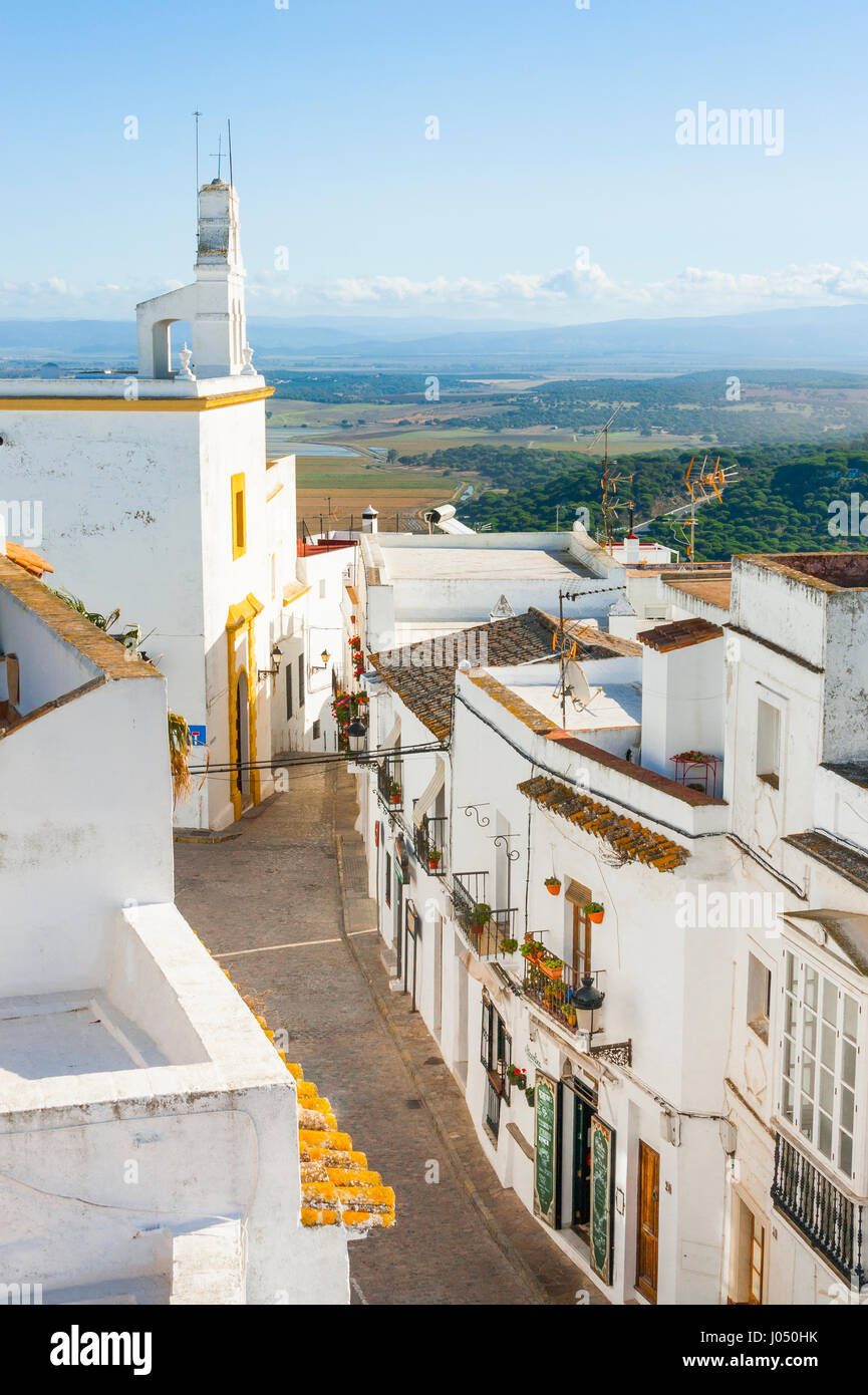 Vejer de la Frontera, les villages blancs d'Andalousie, Villages Blancs, province de Cadix, Espagne Banque D'Images