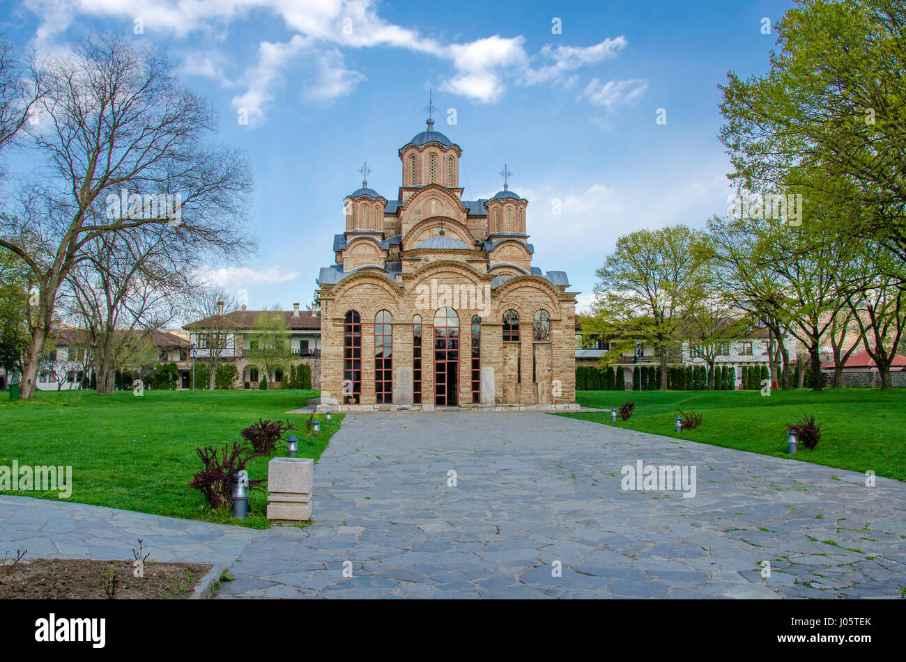 Le Monastère de Gracanica - UNESCO World Heritage Banque D'Images