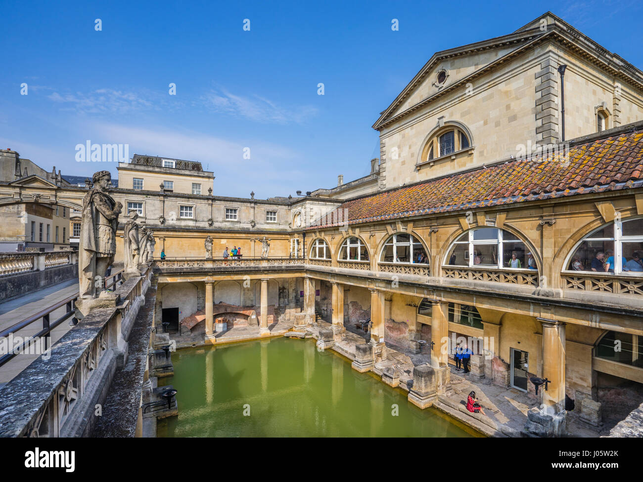 Royaume-uni, Angleterre, Somerset, les bains romains de Bath avec superstructure victorienne Banque D'Images