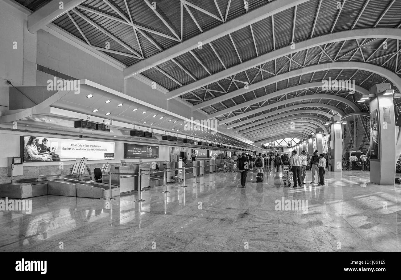 L'aéroport domestique de Chhatrapati Shivaji, Mumbai, Maharashtra, Inde, Asie Banque D'Images