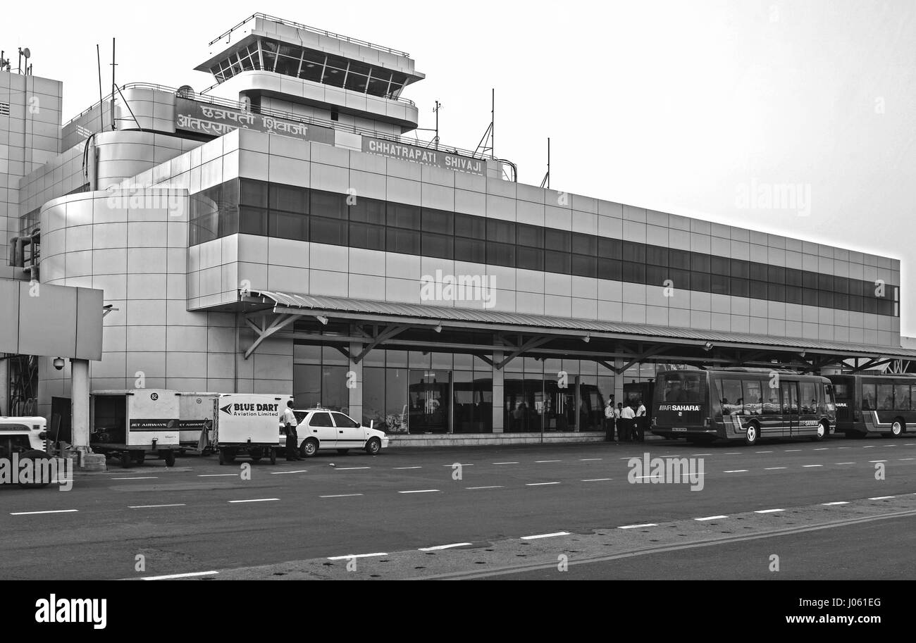 L'aéroport international de Chhatrapati Shivaji, Santacruz, Mumbai, Maharashtra, Inde, Asie Banque D'Images