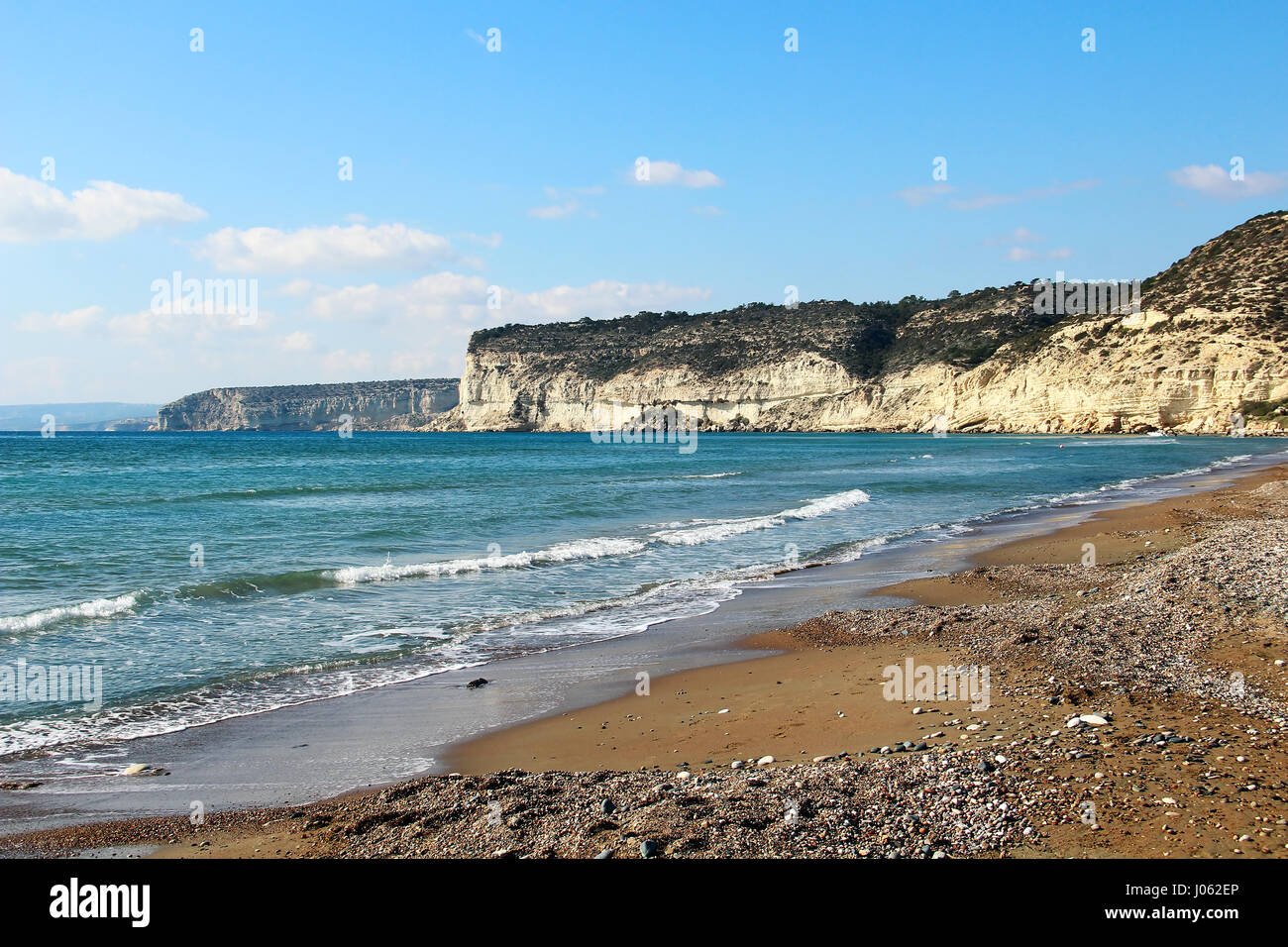 Kourion beach près de Limassol, Chypre Banque D'Images