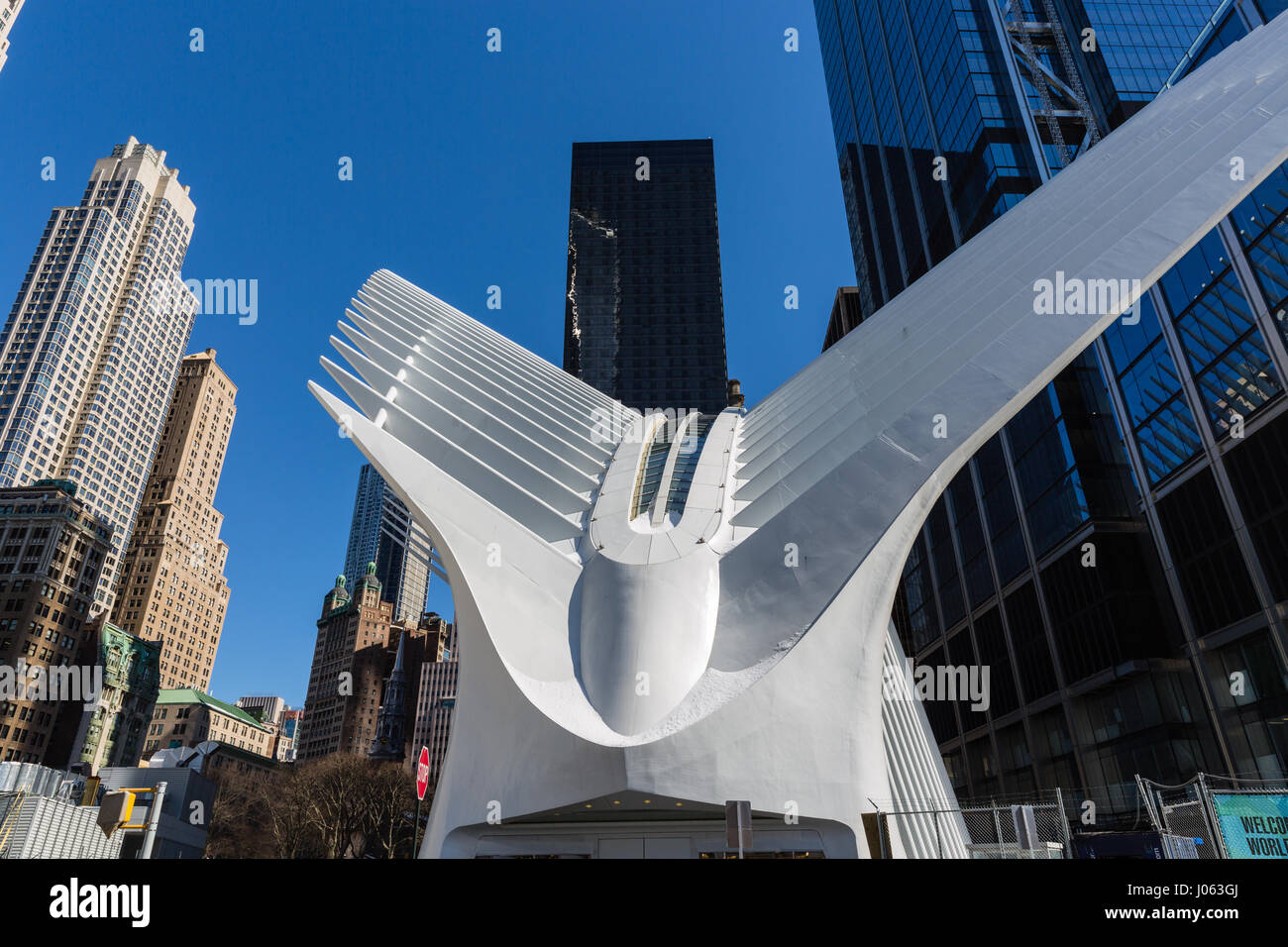 Oculus, World Trade Center Hub Banque D'Images