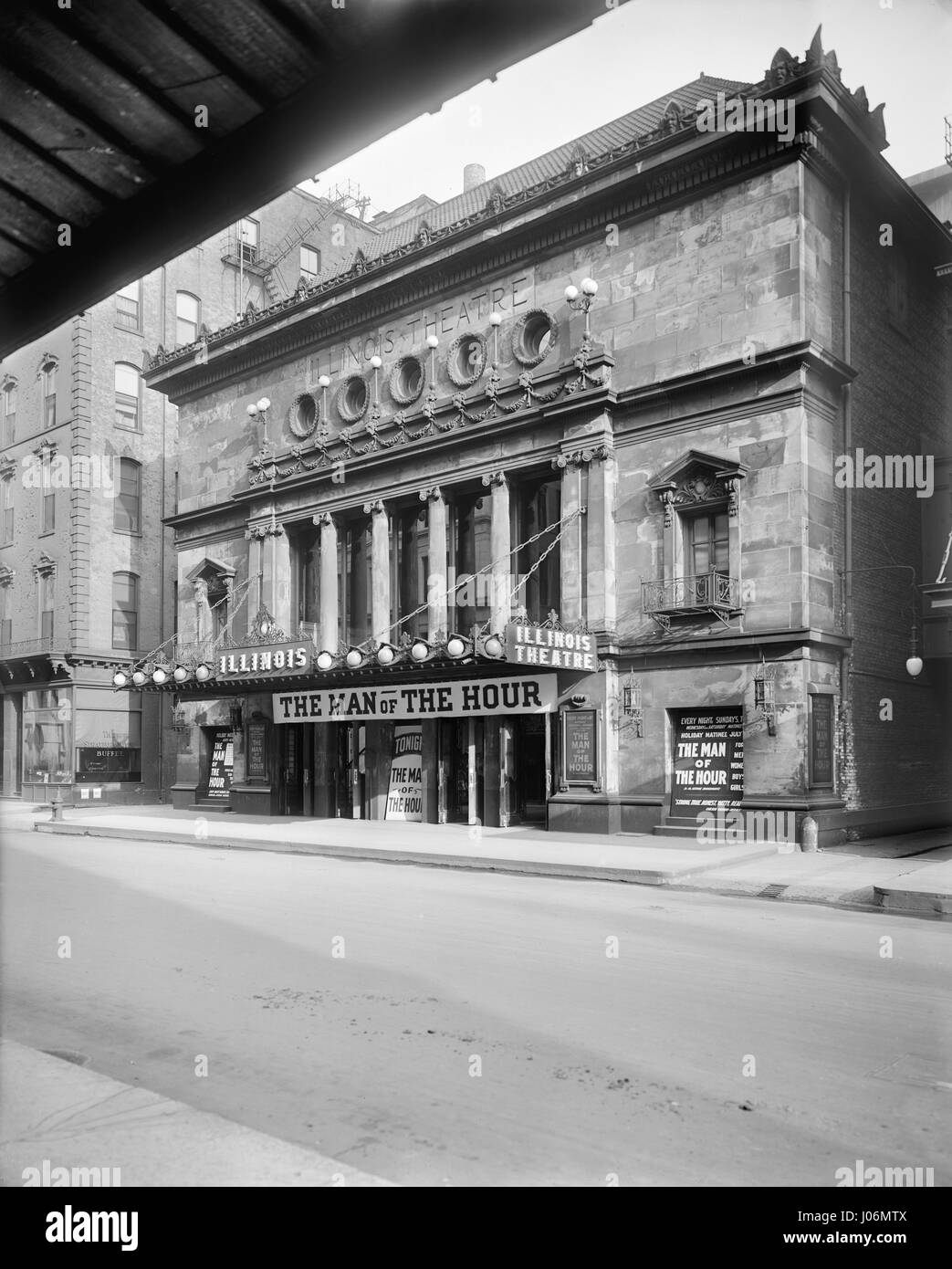 Théâtre de l'Illinois, Chicago, Illinois, USA, Detroit Publishing Company, 1900 Banque D'Images