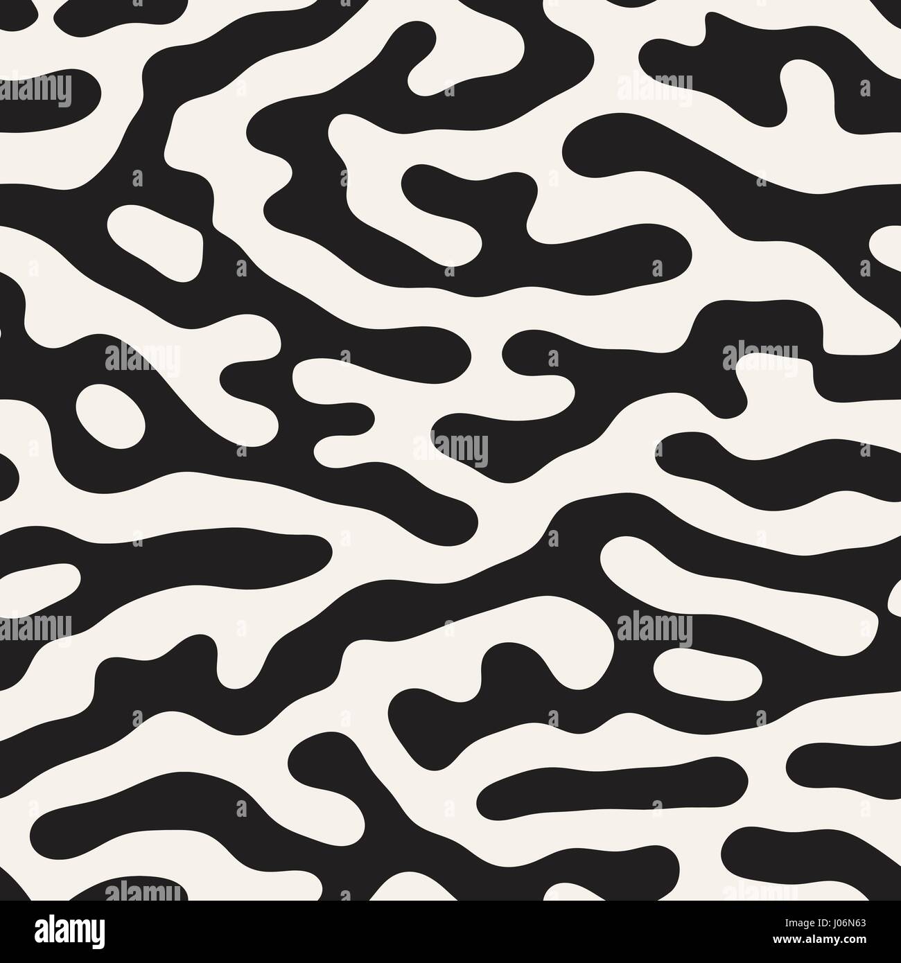 Vector Grunge sans motif. Le noir et blanc des formes organiques. Résumé fond Illustration Illustration de Vecteur