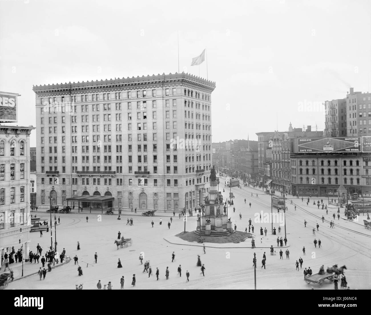 Campus Martius, Detroit, Michigan, USA, Detroit Publishing Company, 1909 Banque D'Images