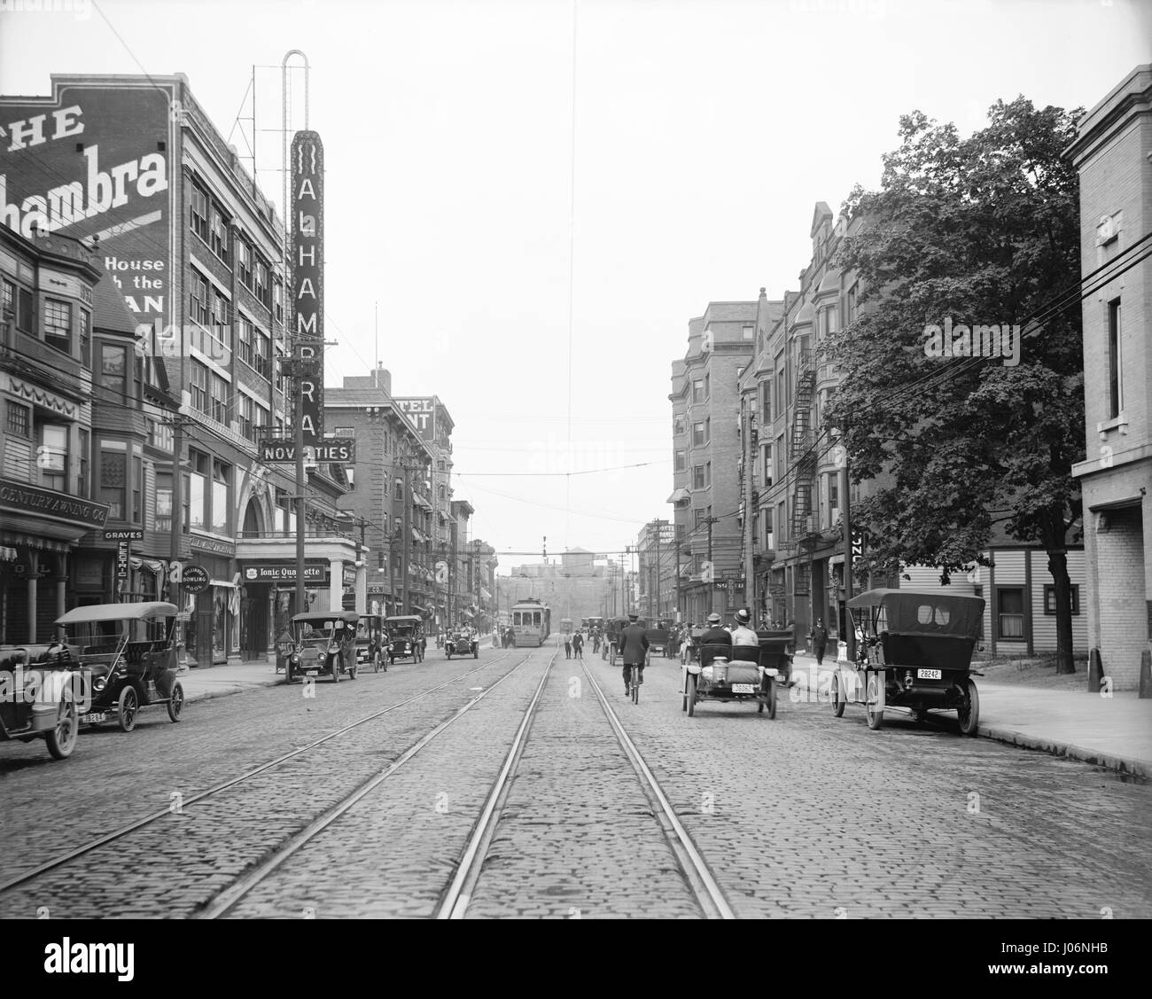 Euclid Avenue et 105th Street, Cleveland, Ohio, USA, Detroit Publishing Company, 1910 Banque D'Images