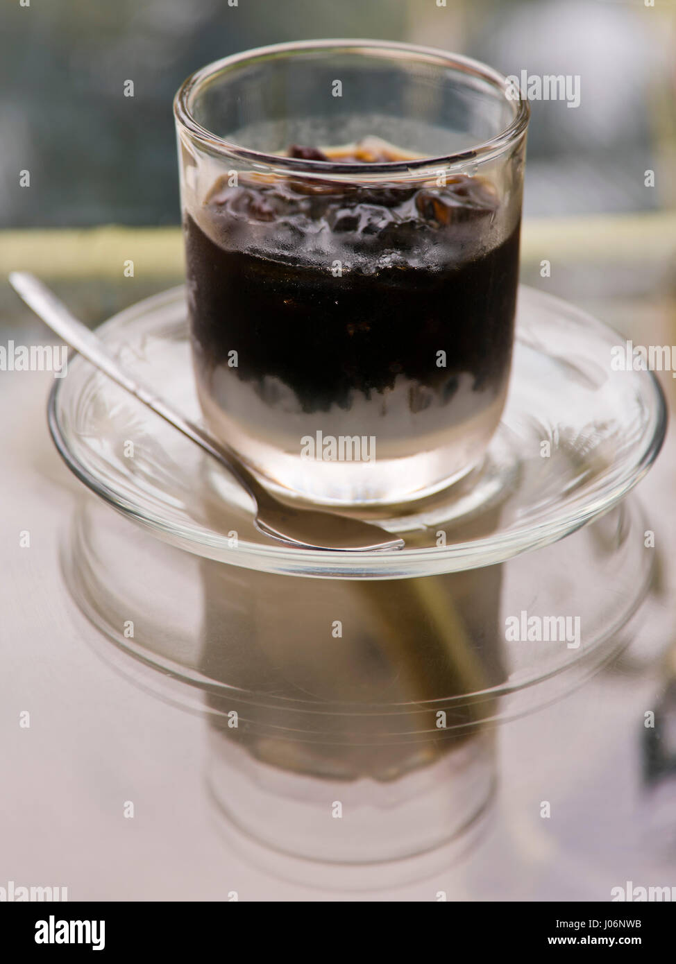 Close up vertical d'un café vietnamien au Vietnam. Banque D'Images