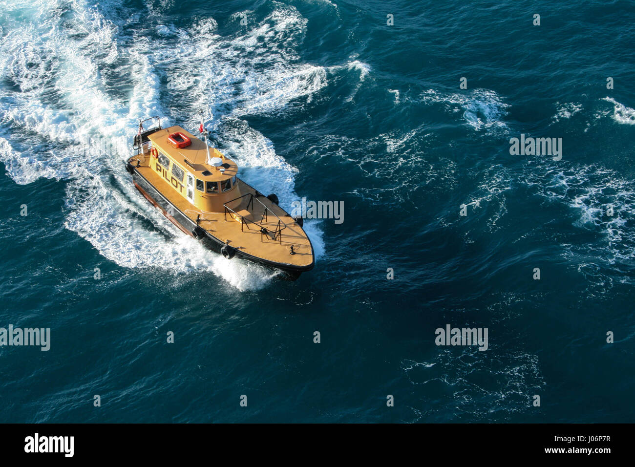 Bateau pilote à Miami Banque D'Images