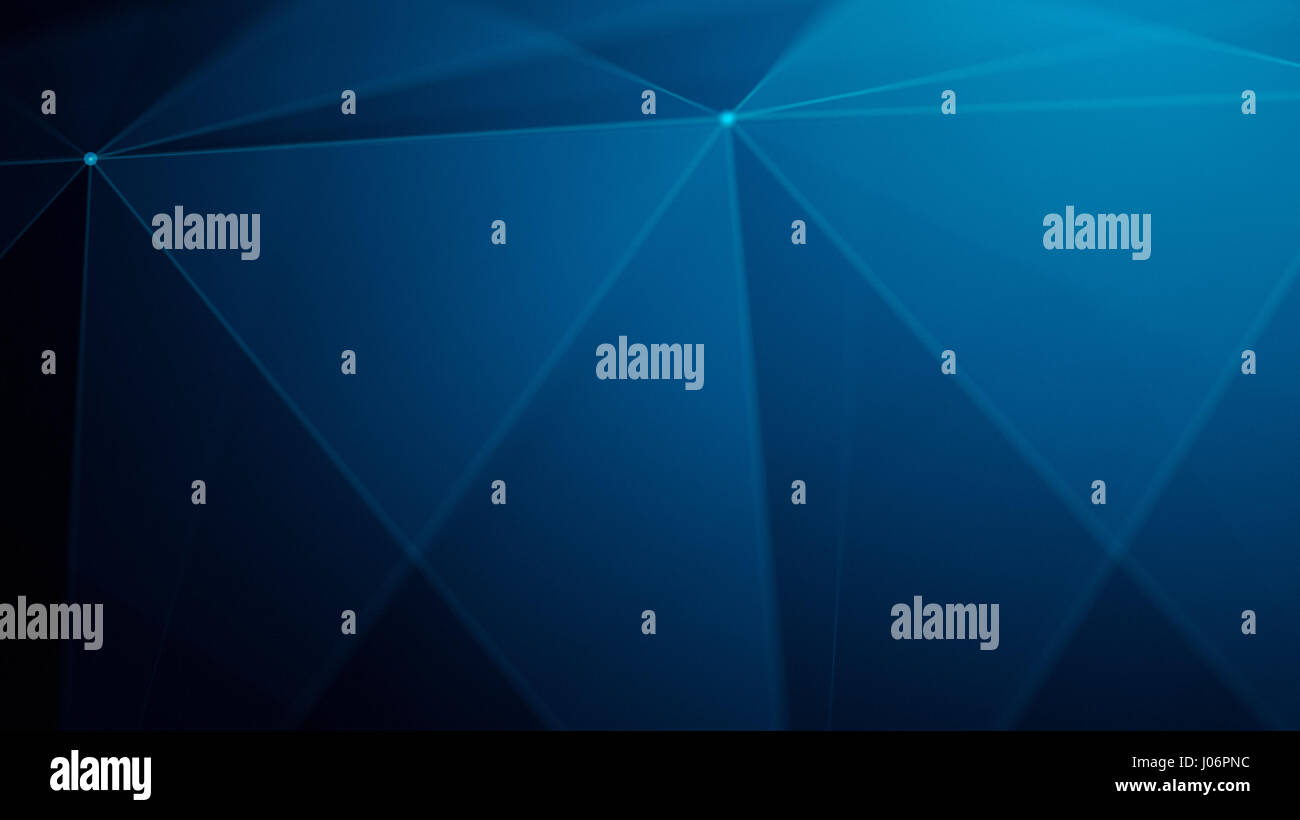 L'abstraction de la composition géométrique avec des lignes de points connectés et des triangles, abstract background for design Banque D'Images