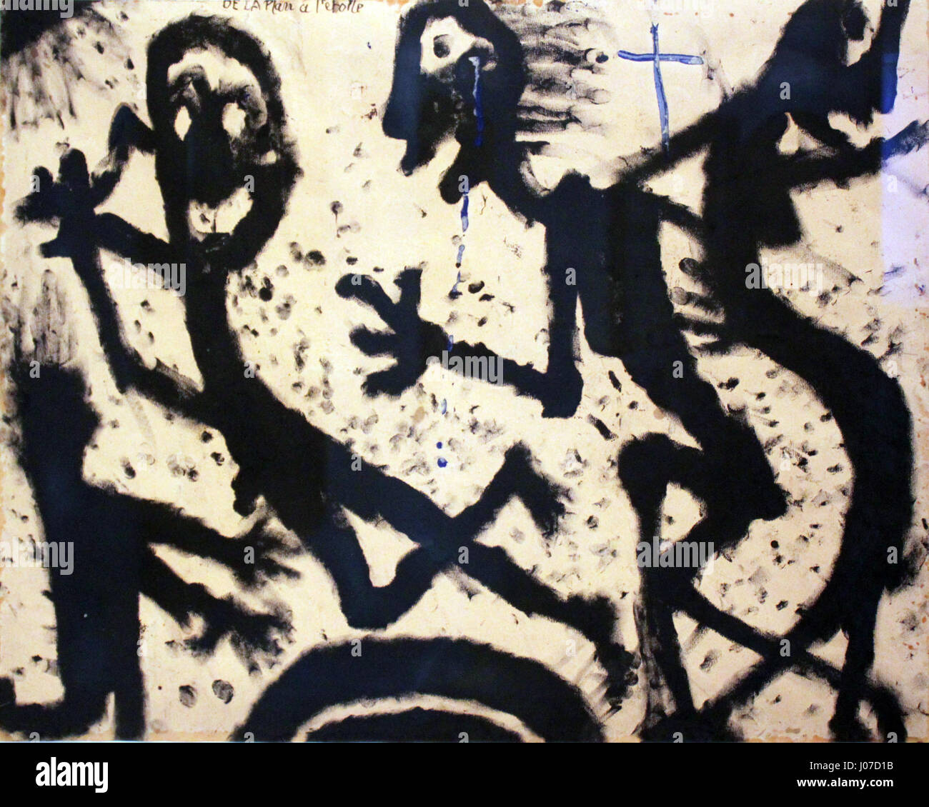 Cette œuvre de 1938 de Soutter, intitulée 'de la planète … l'étoile' (de la planète à l'étoile), combine des thèmes abstraits et astronomiques, reflétant l'intérêt de l'artiste pour les formes cosmiques et leur intersection avec la perception humaine de l'univers. L’œuvre appartient aux mouvements d’exploration surréaliste et cosmique. Banque D'Images