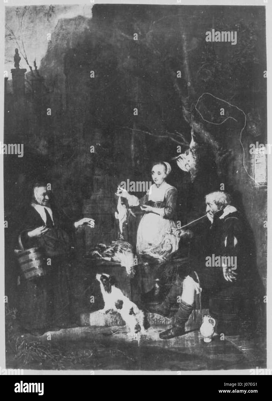 Le *Gemäldegalerie Alte Meister* à Dresde présente une collection d'œuvres de maîtres anciens renommés, présentées dans cette pièce particulière de la galerie. Il reflète l'art européen significatif du XVIe au XVIIIe siècle. Banque D'Images