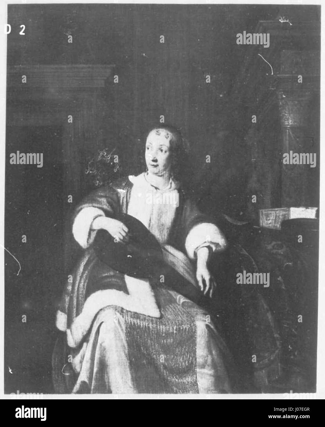 Cette référence fait référence au Gemäldegalerie Alte Meister, situé à Dresde, en Allemagne, et comprend des œuvres du catalogue de la galerie 1689. La galerie est réputée pour sa collection de peintures de maîtres anciens. Banque D'Images