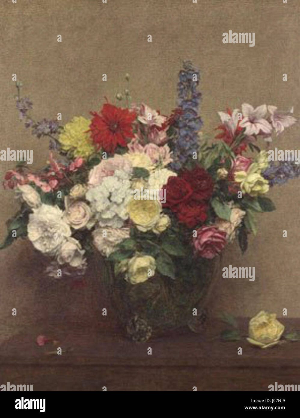 Ignace-Henri-Théodore Fantin-Latour - La richesse de Rose, Juin 1886 Banque D'Images