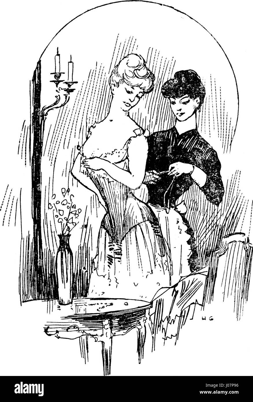 'L'art d'être jolie' est un livre d'art français avec une illustration qui met l'accent sur les valeurs de soutenir les faibles et de contenir les forts. Il reflète des thèmes philosophiques et moraux, promouvant l'harmonie et la force au sein de la société. Banque D'Images