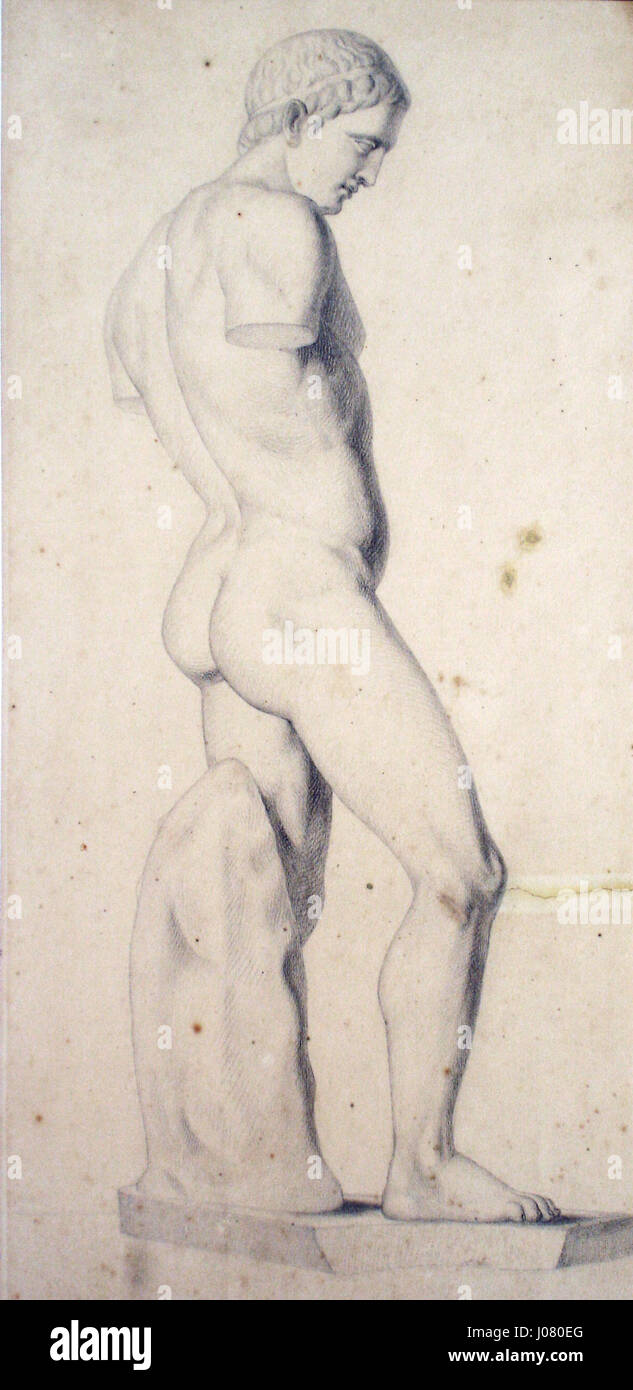 La peinture sans titre de Pedro Weingärtner explore les thèmes de la forme et du mouvement humains. Connu pour sa sensibilité à la lumière et à l’ombre, Weingärtner crée une composition dynamique qui capture l’essence de ses sujets avec un réalisme subtil. Banque D'Images