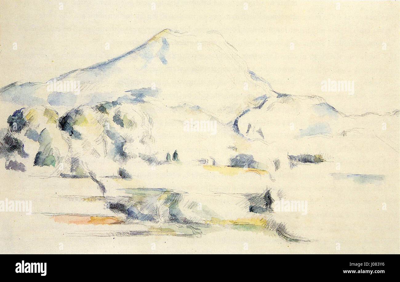 Paul Cézanne- Mont Sainte-Victoire Banque D'Images