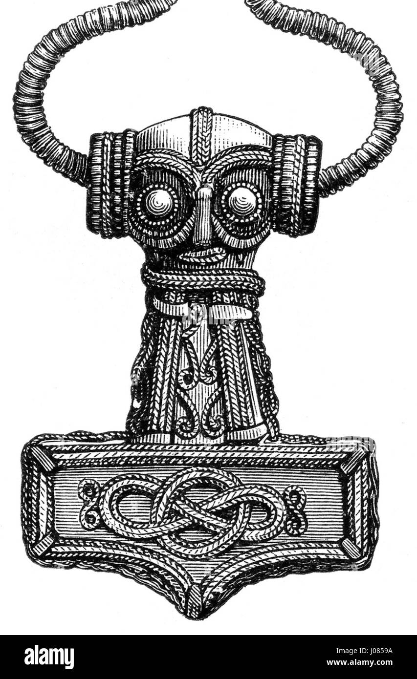 Le Torshammare Dödshög (tumulus de la mort) est un site préhistorique, représenté par Montelius en 1906. Il présente des monticules funéraires et des artefacts provenant d'anciennes cultures scandinaves. Banque D'Images