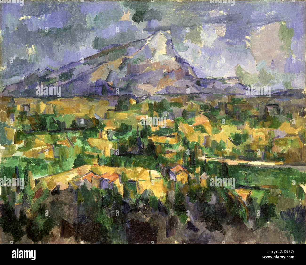 Paul Cézanne, la montagne Sainte-Victoire Banque D'Images