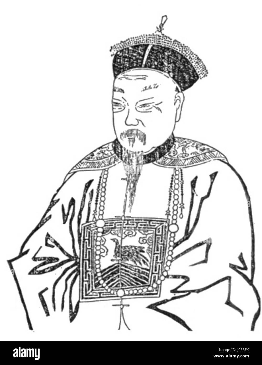 Cette œuvre explore l’esthétique de la peinture orientale traditionnelle, en mettant l’accent sur le brossage détaillé et les éléments symboliques dans la représentation de thèmes spirituels ou culturels. Banque D'Images