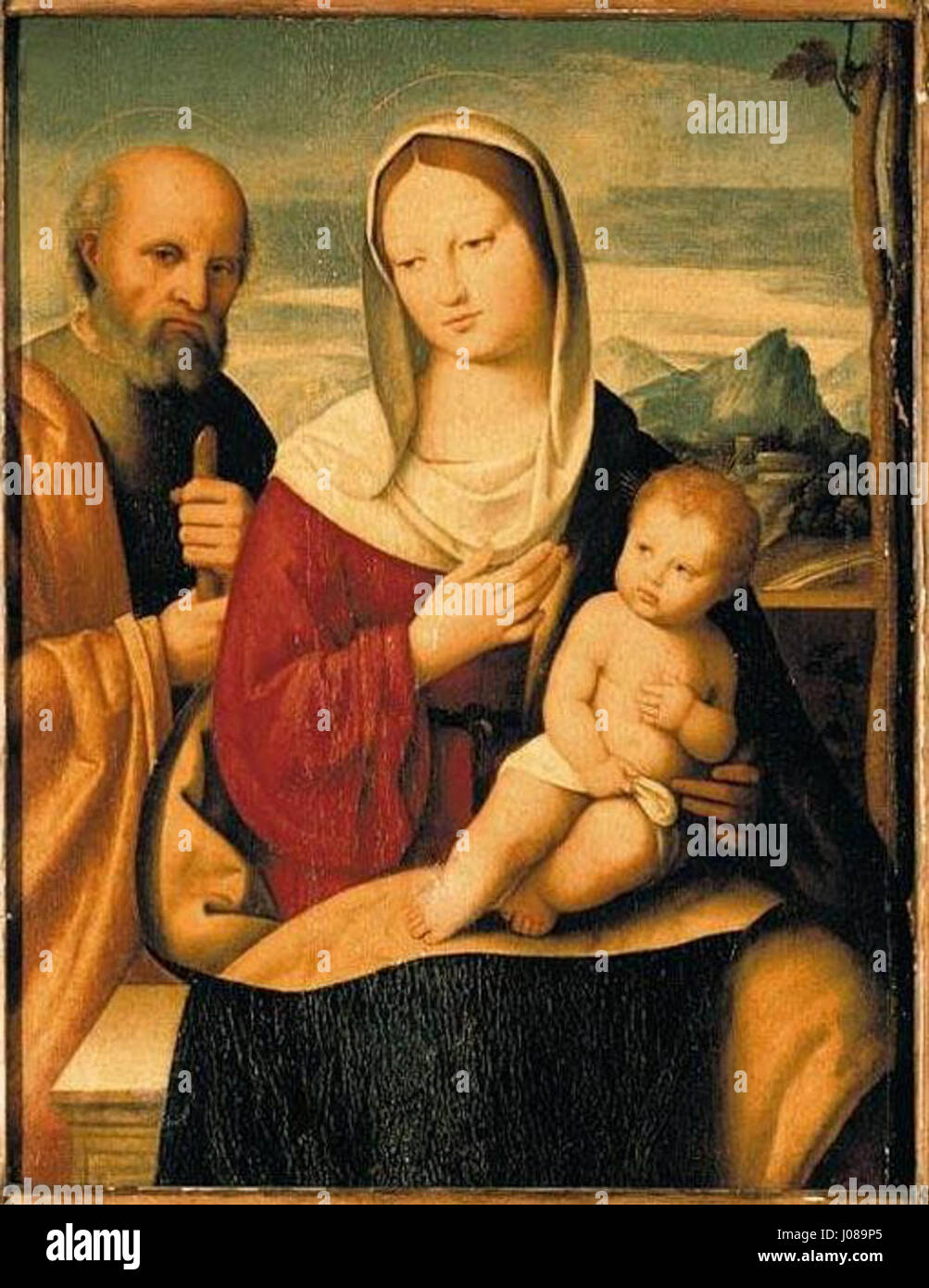 'La Sainte famille' est une œuvre sculpturale de l'artiste italien Niccolò Pisano, cataloguée sous le numéro WGA16560. Pisano, actif au XIIIe siècle, est réputé pour ses contributions à la sculpture gothique italienne. Cette pièce illustre sa maîtrise de la représentation de sujets religieux avec des détails naturalistes. Banque D'Images