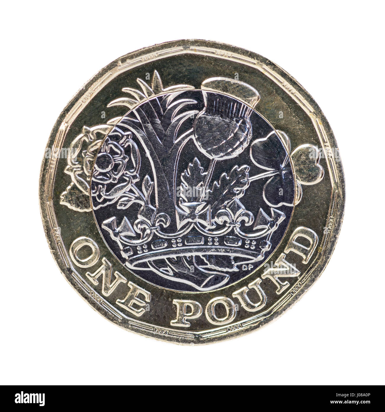 La pièce d'une livre, nouvelle version 2017 Banque D'Images