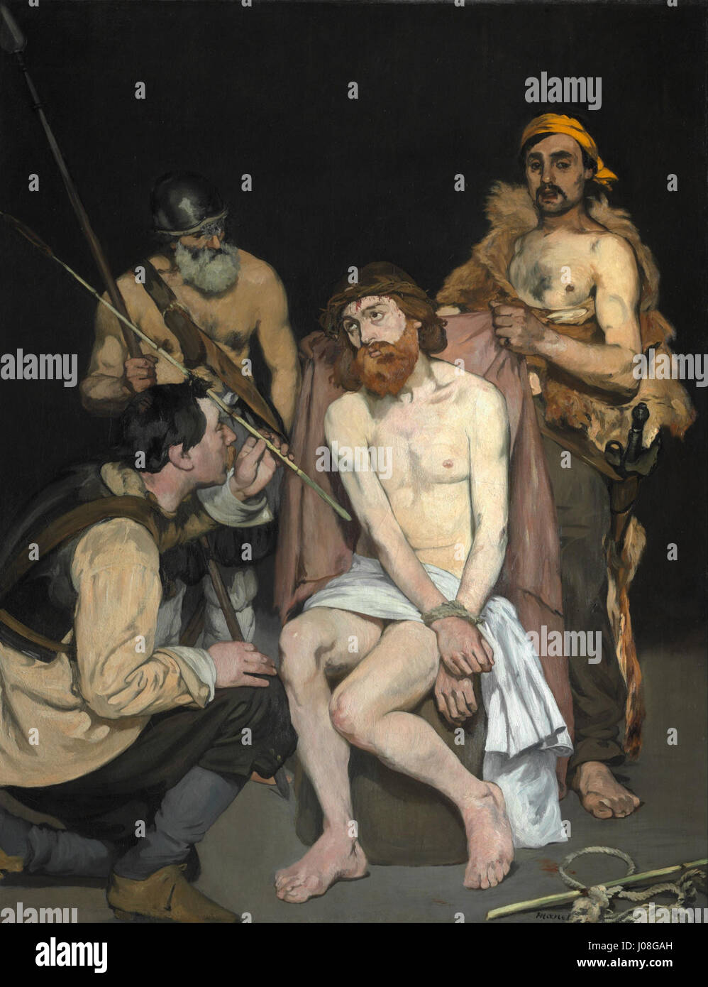 Édouard Manet - Jésus raillé par les soldats - Banque D'Images