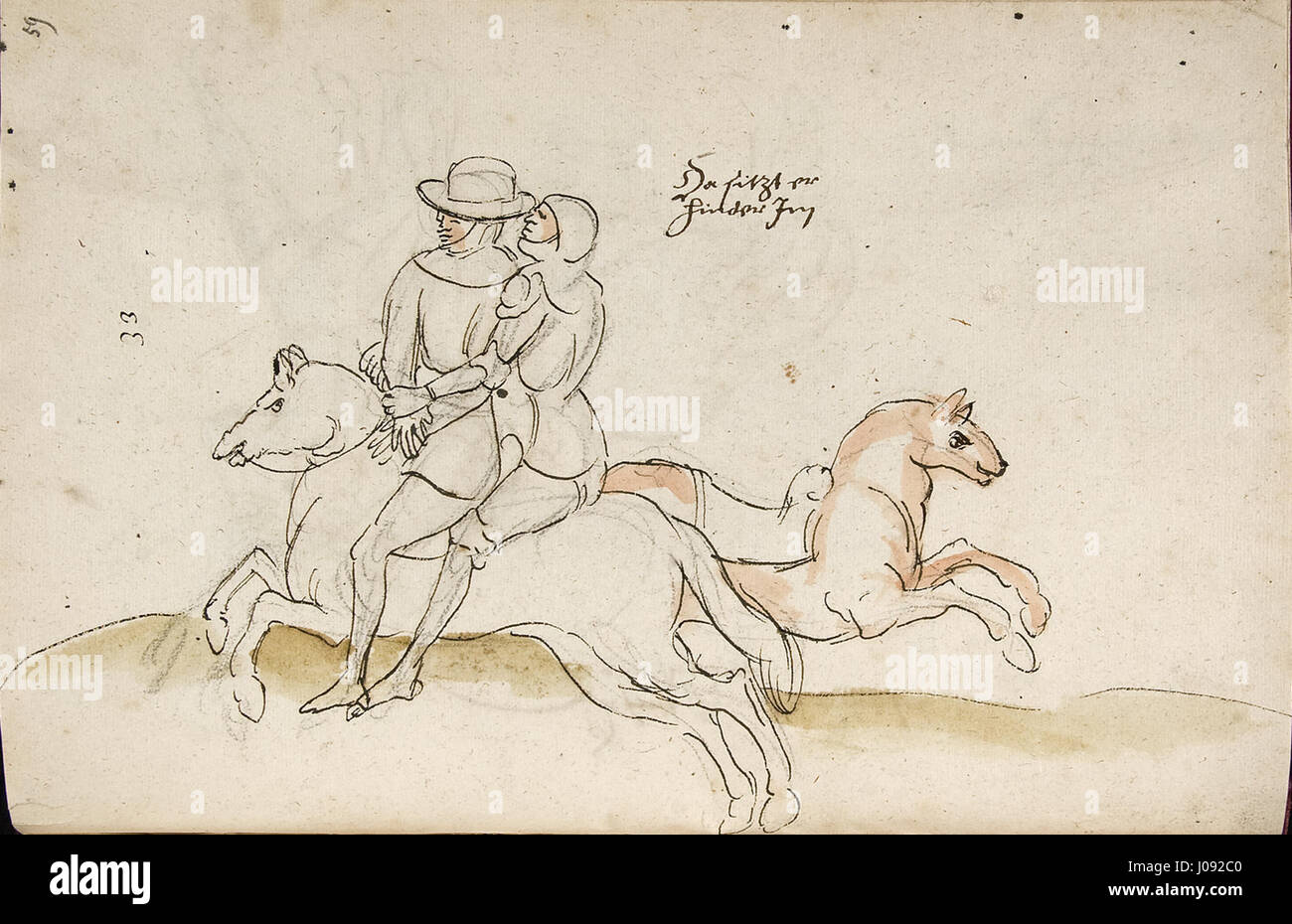 Ce texte est probablement une entrée d'un manuscrit médiéval ou du début de la Renaissance, identifié par le code 'COD. I.6,2§.1 59r. » La référence spécifique à la page 59r pointe vers un passage qui peut avoir une signification historique, théologique ou culturelle. Une analyse plus approfondie est nécessaire pour en découvrir la signification précise. Banque D'Images