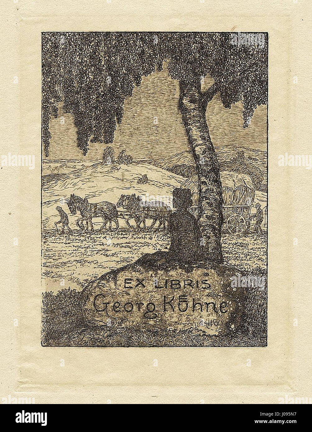 « Ex Libris Georg Kühne » de Heinrich Vogeler est un design de bibliothèque détaillé, mettant en valeur les compétences de l'artiste en design graphique et son style caractéristique dans l'art des bibliothèques. Banque D'Images « Ex Libris Georg Kühne » de Heinrich Vogeler est un design de bibliothèque détaillé, mettant en valeur les compétences de l'artiste en design graphique et son style caractéristique dans l'art des bibliothèques. Banque D'Images