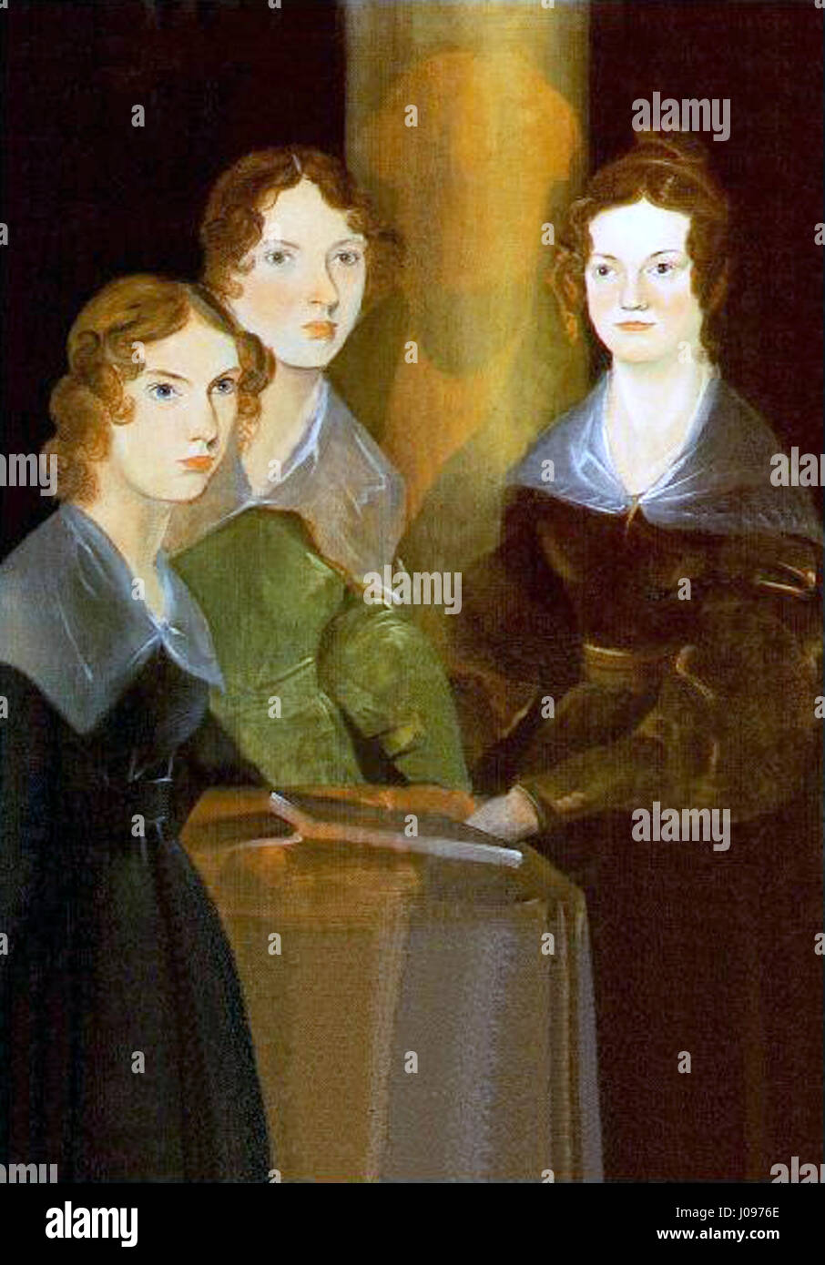 Peinture des sœurs Brontë Banque D'Images