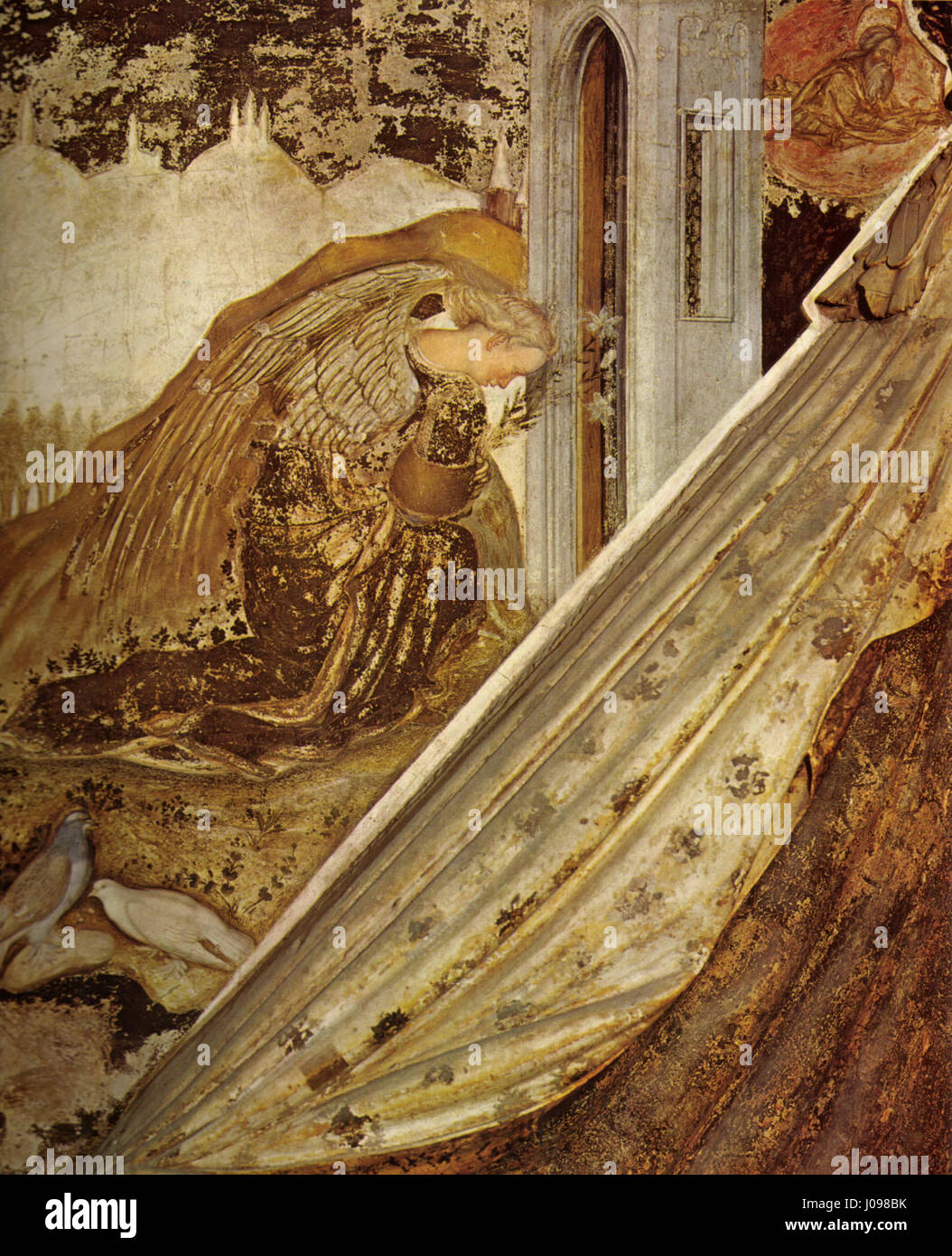 Cette œuvre de Pisanello est un monument à Niccolò Brenzoni, reflétant les idéaux de la Renaissance et la vénération artistique de personnages historiques. La pièce met en valeur les compétences de Pisanello en matière de portraits et d’art commémoratif, en particulier pendant la période de la Renaissance. Banque D'Images