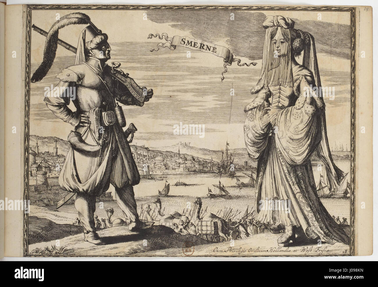 Cette gravure de 1670 intitulée 'costumes des quatre parties du monde' de Smerne représente les costumes traditionnels des quatre coins du monde, mettant en valeur les diverses tenues culturelles interprétées par l'artiste. Banque D'Images Cette gravure de 1670 intitulée 'costumes des quatre parties du monde' de Smerne représente les costumes traditionnels des quatre coins du monde, mettant en valeur les diverses tenues culturelles interprétées par l'artiste. Banque D'Images