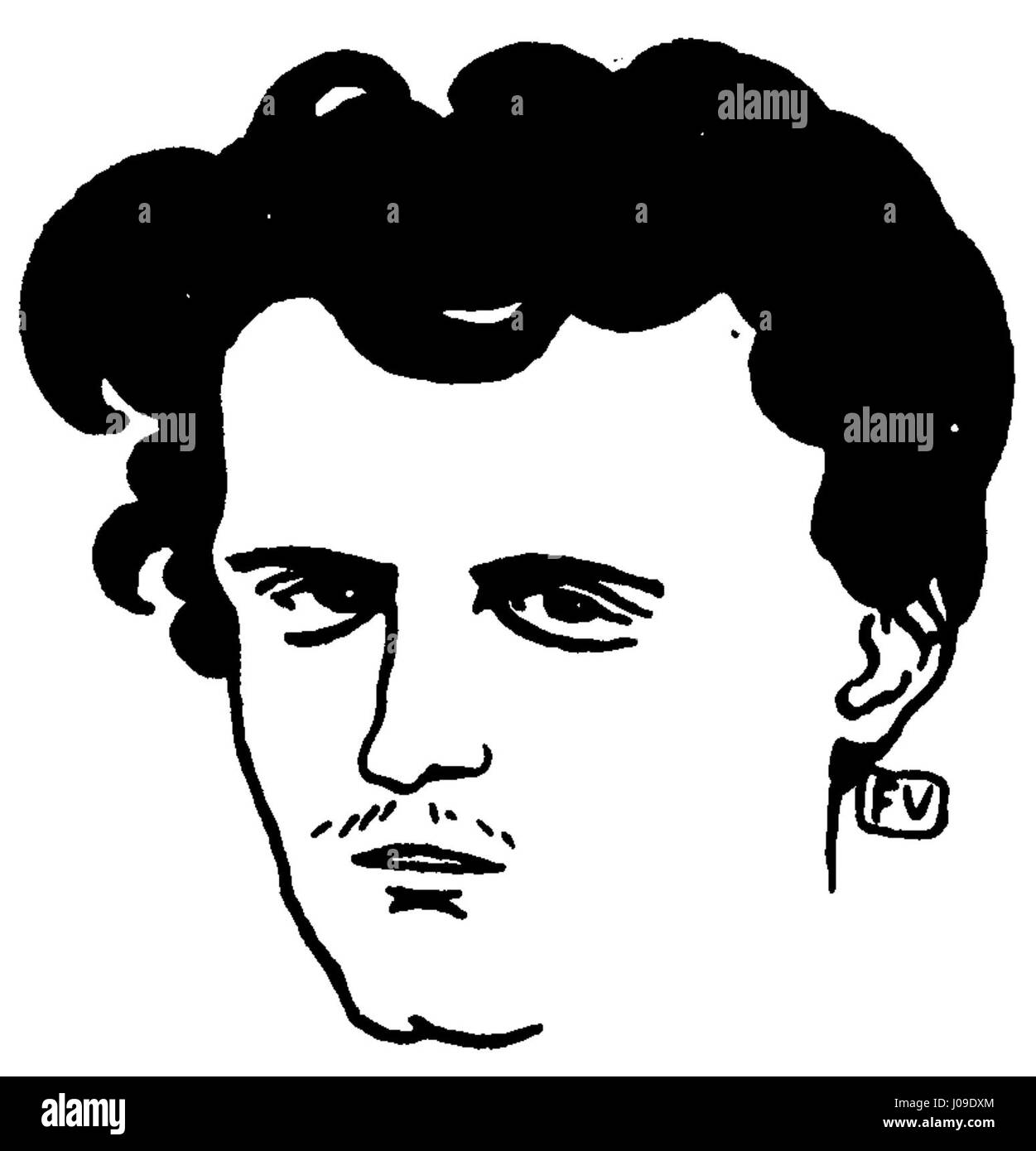 Lautréamont de Félix Vallotton présente un portrait du poète français Isidore Ducasse, dit Lautréamont. Le travail de Vallotton capture l'intensité et le caractère énigmatique du poète, en utilisant des lignes nettes et une palette de couleurs sombres typiques du style de Vallotton. Banque D'Images
