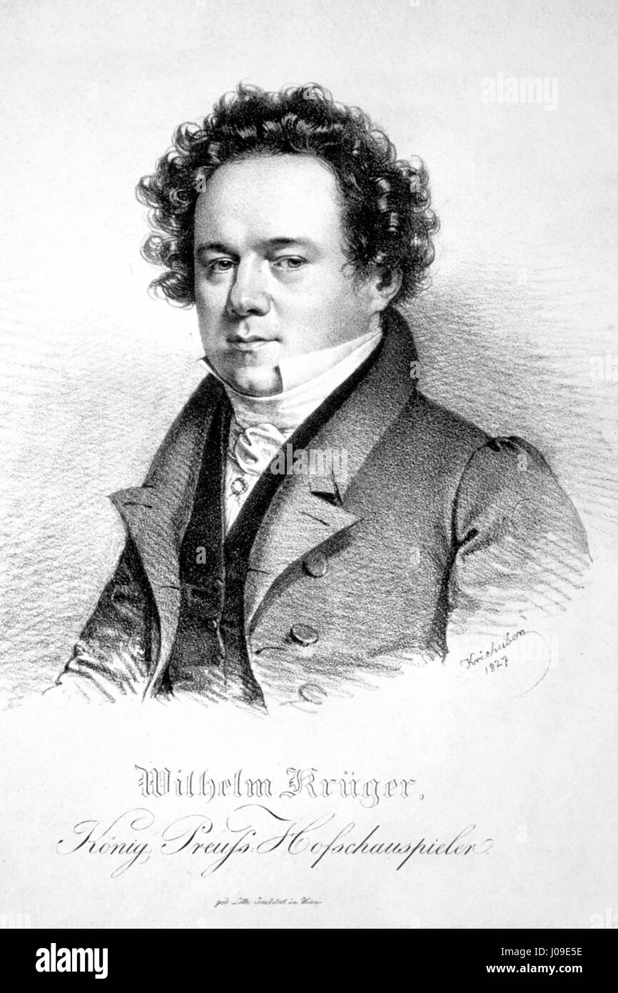Georg Wilhelm Krüger Litho Banque D'Images