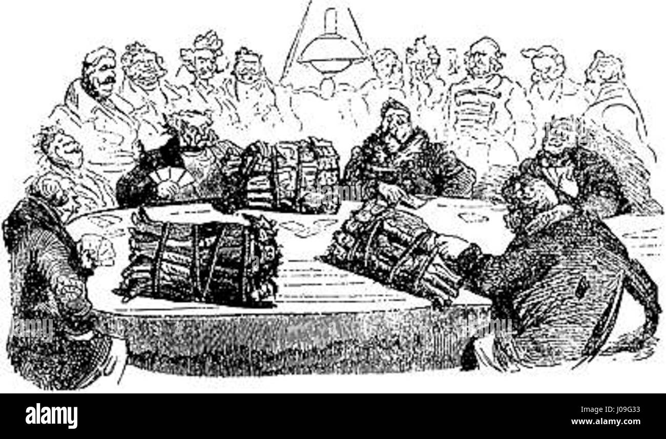 La servitude en Russie, une caricature de Gustave Doré, un artiste et graveur français. Banque D'Images
