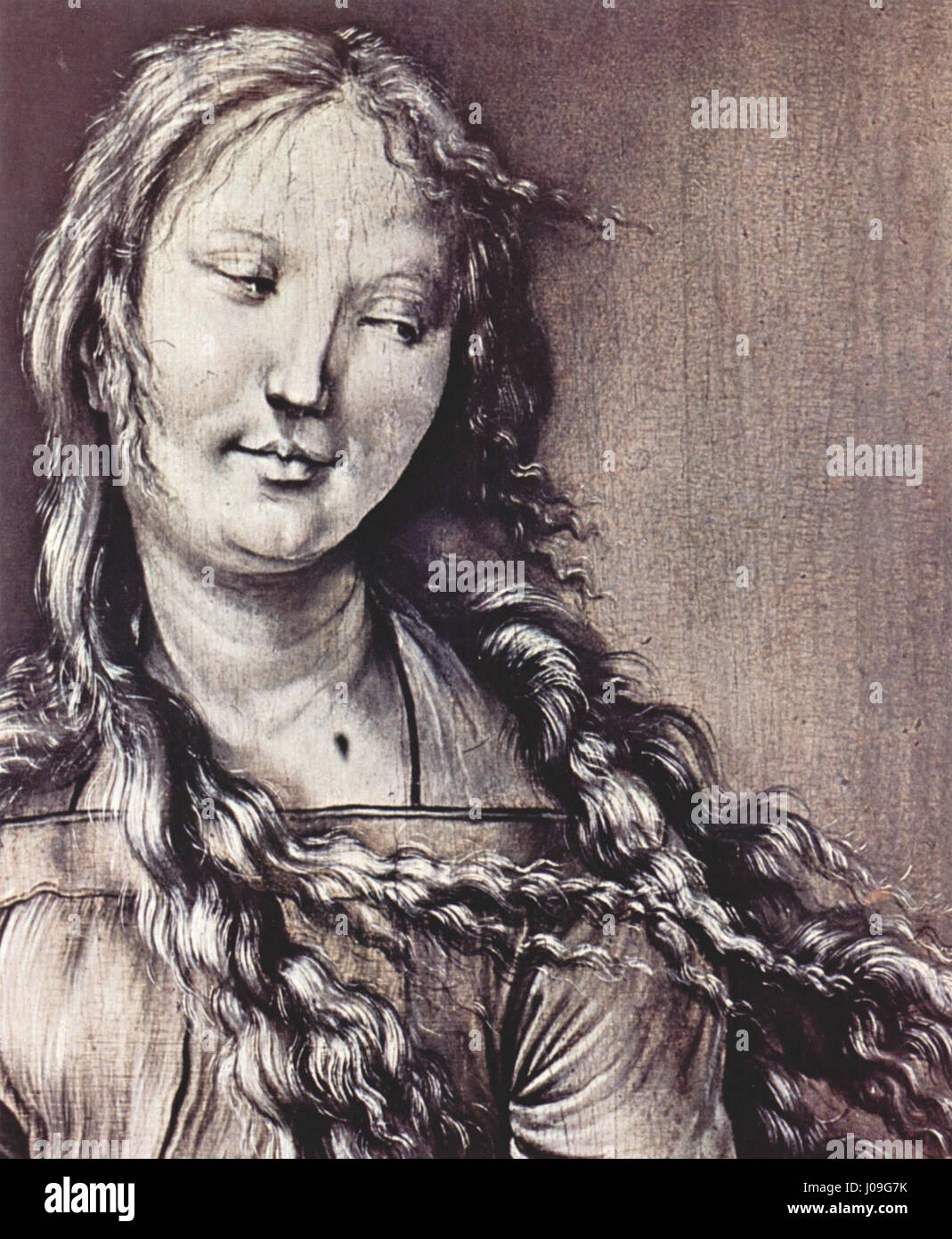 Cette œuvre attribuée à Mathis Gothart Grünewald est une représentation de l'intensité religieuse, avec un accent sur la Crucifixion ou passion du Christ. Connu pour ses représentations très émotionnelles et dramatiques de thèmes religieux, l’œuvre de Grünewald demeure l’un des exemples clés de la Renaissance élargie du Nord Banque D'Images