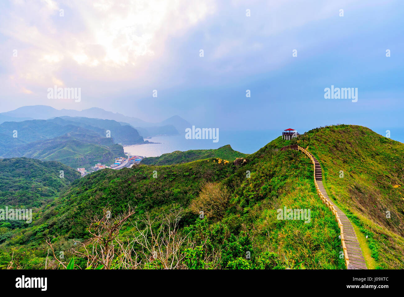 Vue des montagnes et de la nature sur la côte est de Taiwan Banque D'Images