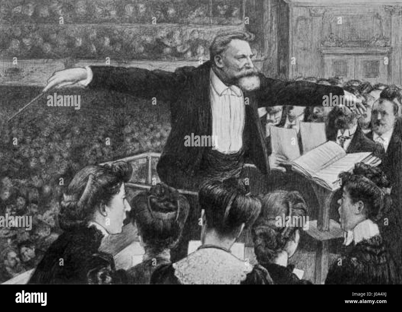 Le portrait d’Édouard colonne d’Hector Dumas capture le chef d’orchestre et violoniste français dans un style artistique raffiné et détaillé. Colonne était une figure clé de la musique française du XIXe siècle, et ce portrait reflète son statut dans le monde musical. Banque D'Images