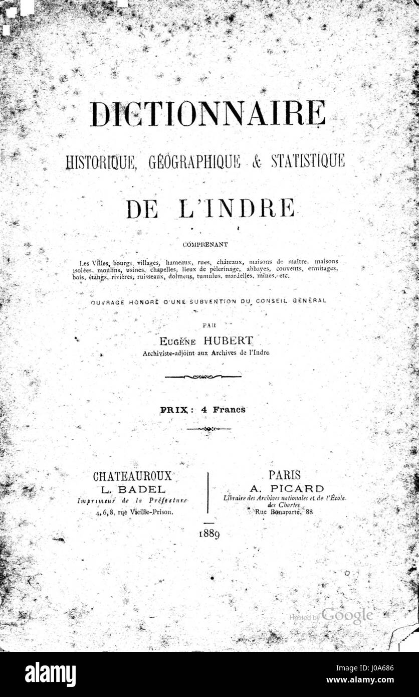 Le « Dictionnaire » d'Eugène Hubert est un ouvrage de référence détaillé du XIXe siècle qui documente divers aspects de la langue et de la culture françaises. Il comprend des définitions, des explications et des informations sur des sujets historiques, sociaux et artistiques importants de l'époque. Banque D'Images