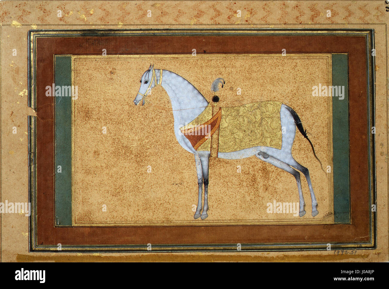 Le tableau 'Снежный Ветер' (vent de neige) de G.V. Rebrov de 1600 représente une scène hivernale, avec de la neige tourbillonnante et une atmosphère étrange. L'artiste capture le paysage froid et rude, reflétant le temps difficile de l'époque. Banque D'Images