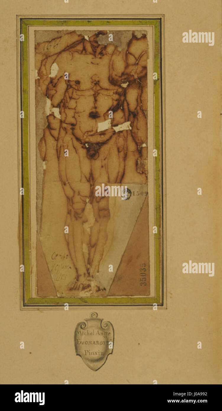 'Estudio para un Hércules' de Donato da Formello est une étude de la figure classique d'Hercule. Cette œuvre reflète l'accent mis par Formello sur la précision anatomique et sa maîtrise de la forme humaine à la Renaissance prolongée Banque D'Images