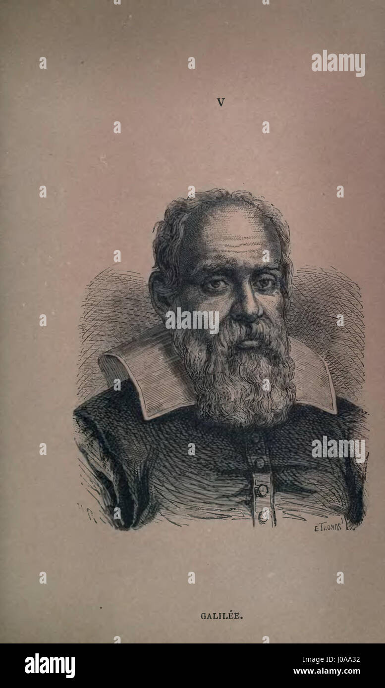 Cette publication de 1865 'les fondateurs de l'astronomie moderne' de Bertrand discute des figures clés du développement de l'astronomie moderne, en se concentrant sur les contributions de Galileo Galilei dans le domaine. Banque D'Images