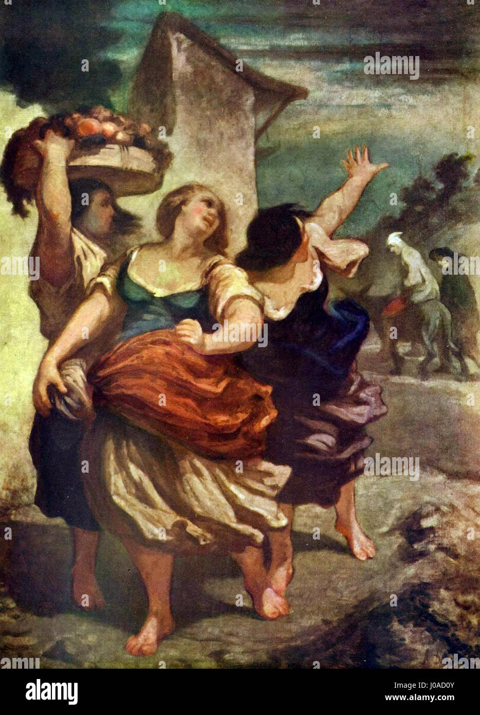 La lithographie '0105' d'Honoré Daumier est une œuvre satirique qui critique les questions sociales et politiques de la France du XIXe siècle. Daumier est connu pour son esprit vif et sa capacité à commenter l'inégalité sociale et la corruption gouvernementale à travers la caricature et l'imagerie satirique. Banque D'Images