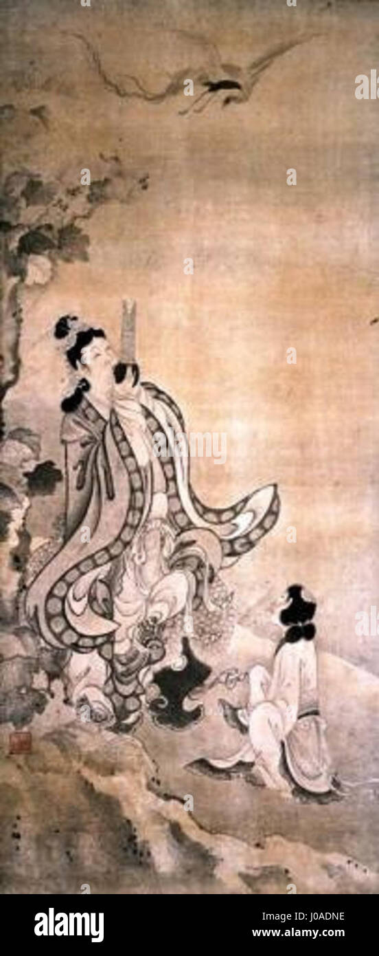 Un tableau emblématique d'Edward Di Monte intitulé 'Madeleine', représentant la figure biblique de Marie Madeleine dans une pose contemplative et sereine. L'œuvre met l'accent sur la profondeur émotionnelle et la réflexion spirituelle. Banque D'Images