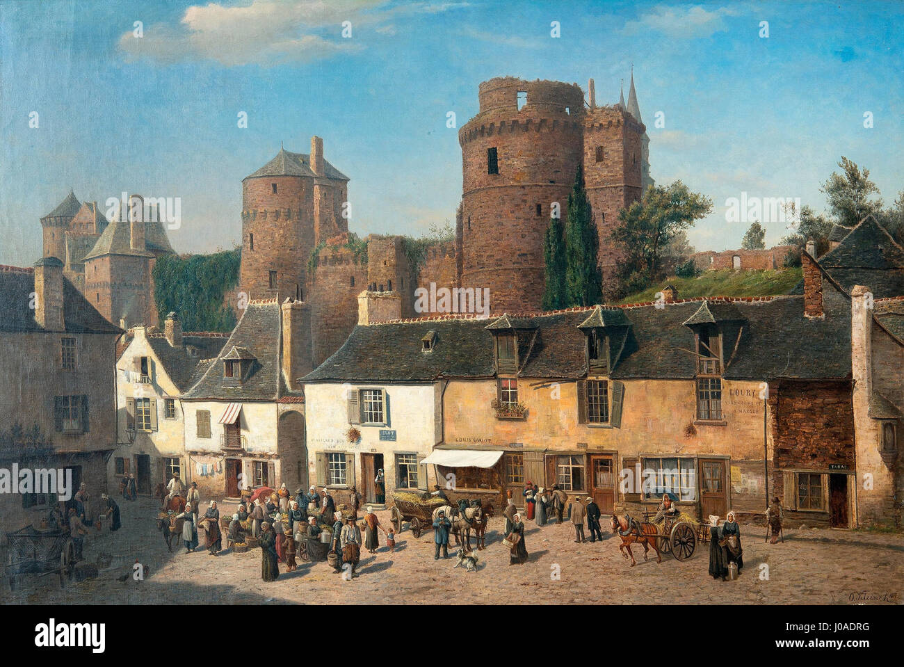 Le Kleineh Marketplace à vitré est une place de marché historique située à vitré, en France. Il est connu pour son architecture médiévale et son importance culturelle vibrante pour la communauté locale. Banque D'Images