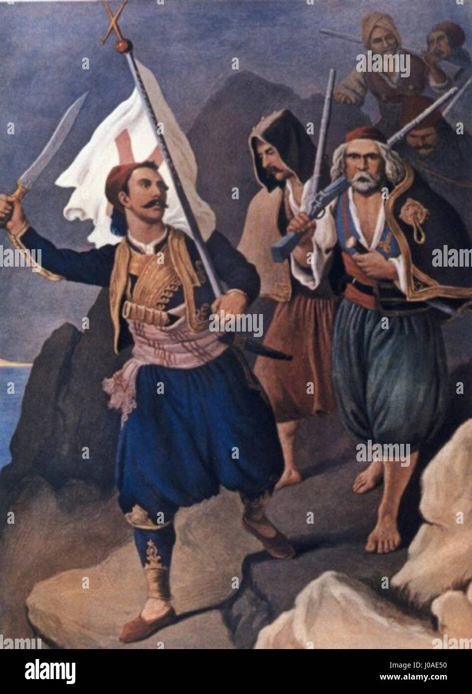 Cette icône du XIXe siècle, intitulée « Christ avec la couronne d'épines », représente un moment poignant de la passion du Christ, représenté avec des couleurs vives et des détails complexes. Banque D'Images