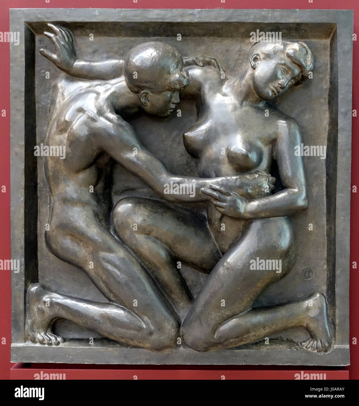 Désir, une sculpture en haut-relief principale d'Aristide Maillol, par Alexis Kauffmann en 1907, maintenant au Musée d'Orsay. Banque D'Images